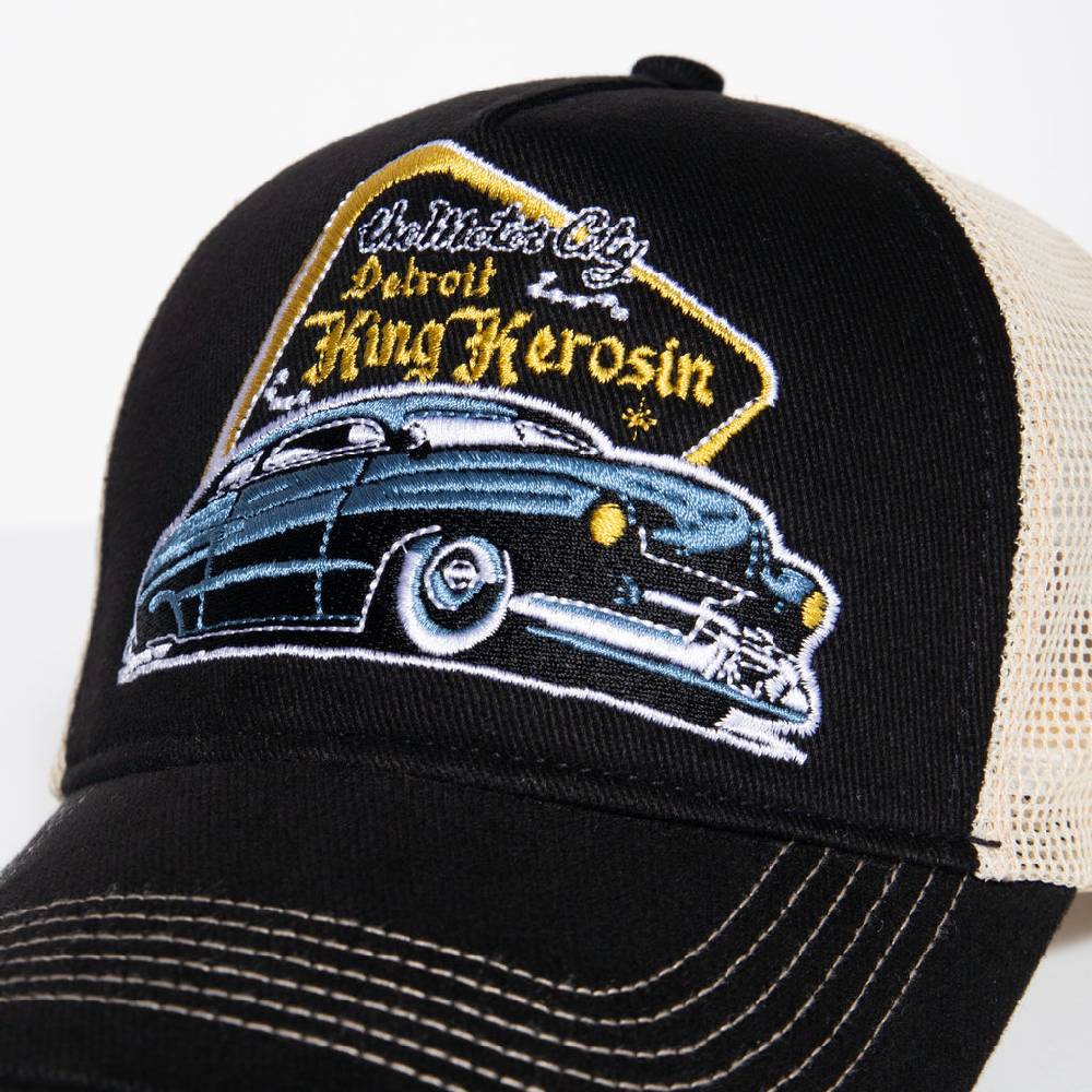 Queen Kerosin Trucker Cap «Detroit Greaser» VIP-Rabatte