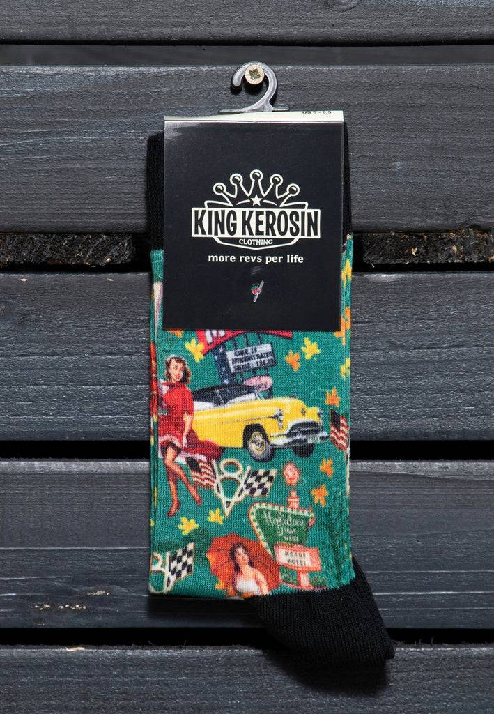 Queen Kerosin Socken «50s Flashback» Super Sparpreis