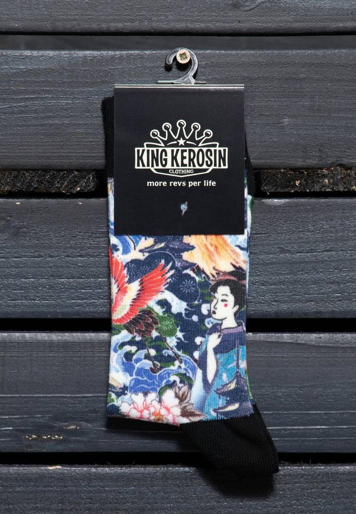 Queen Kerosin Socken «Japan Spirit» Kostenlose Rückgabe