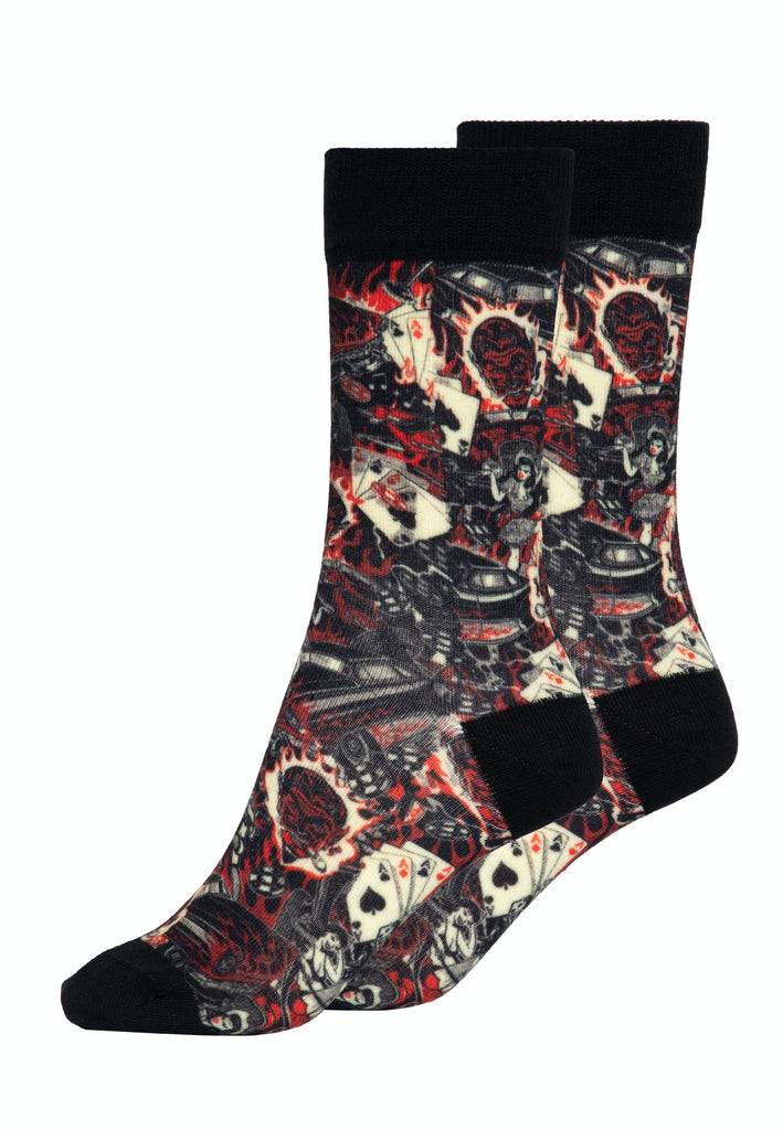 Queen Kerosin Socken «50s Rebel» Begrenzte Freigabe