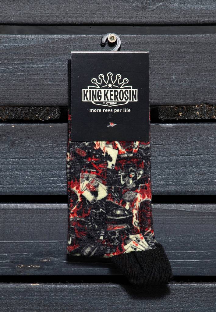 Queen Kerosin Socken «50s Rebel» Begrenzte Freigabe