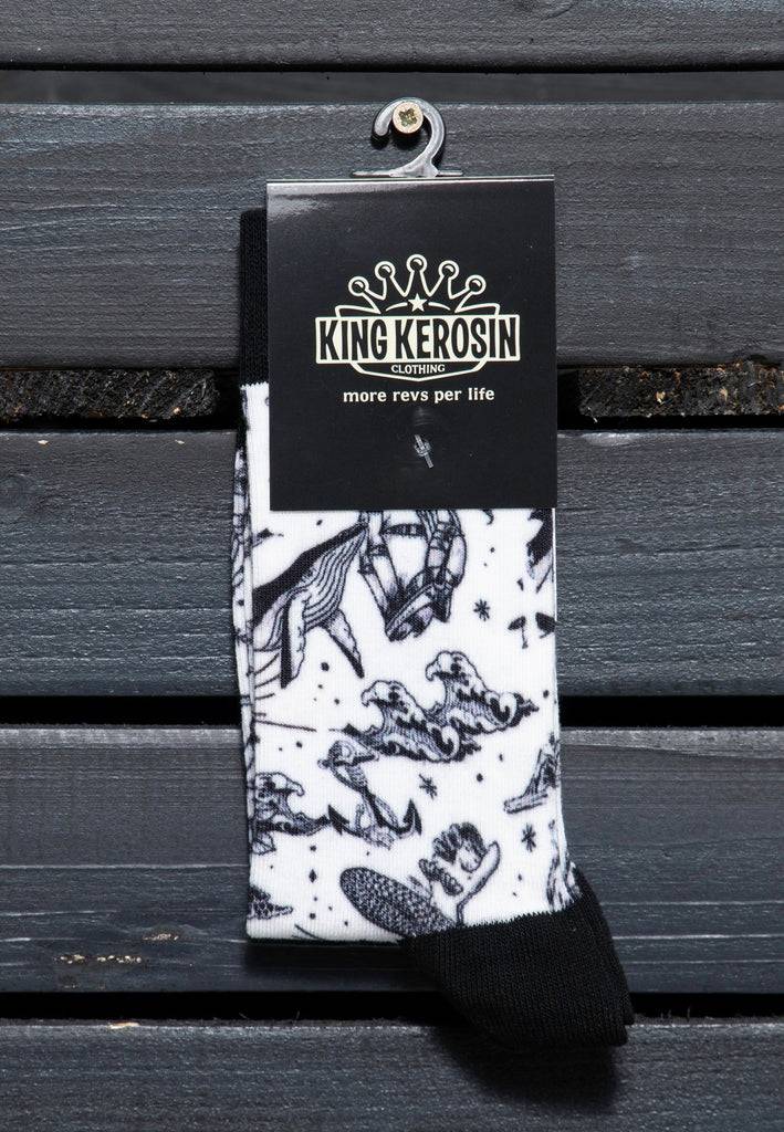 Queen Kerosin Socken «Sailor» Neueste Stile