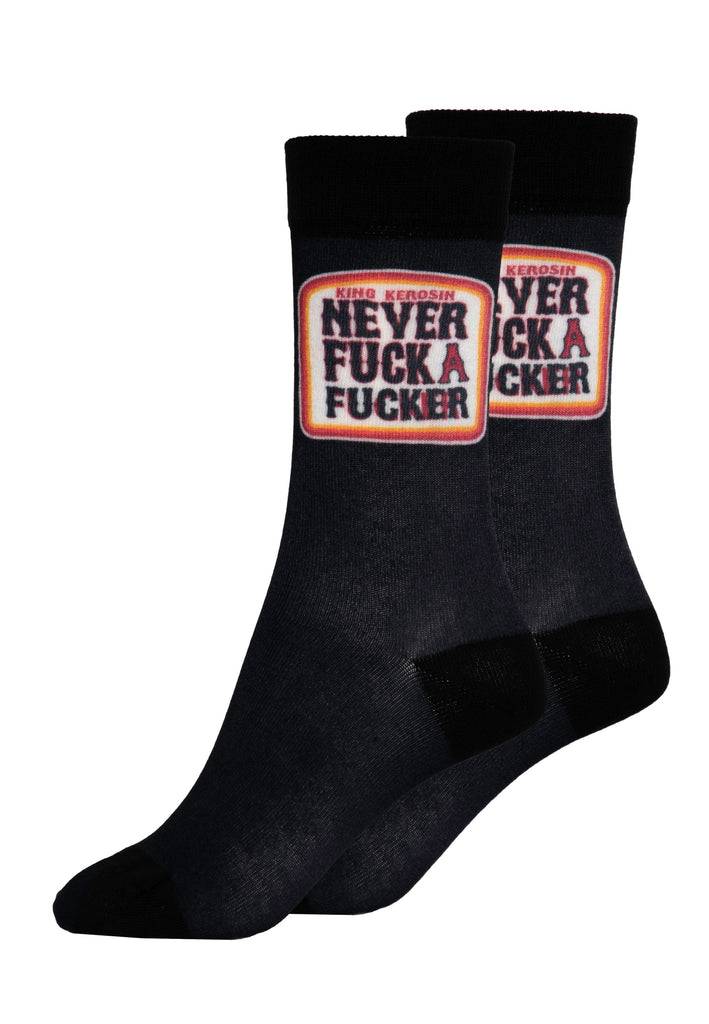 Queen Kerosin Socken «Never Fuck a Fucker» Letzte 2 Tage
