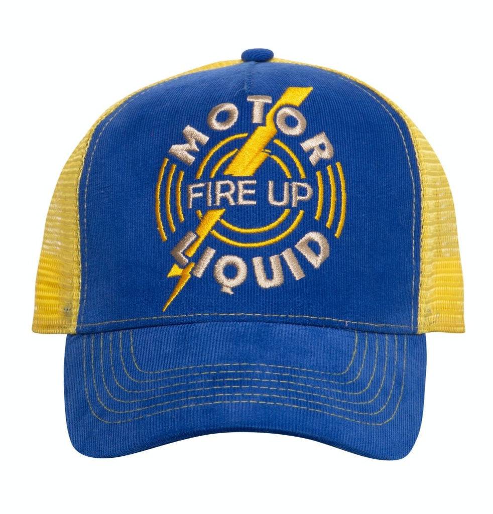 Queen Kerosin Trucker Cap aus Feincord mit kontrastierendem Mesh «Fire Up» Clearance-Verkauf