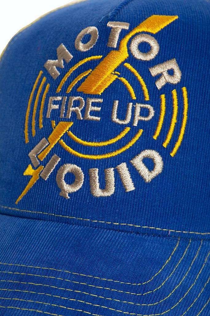 Queen Kerosin Trucker Cap aus Feincord mit kontrastierendem Mesh «Fire Up» Clearance-Verkauf