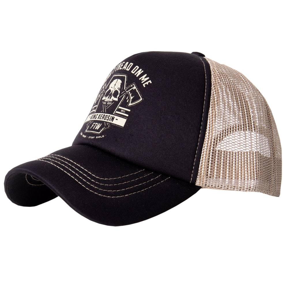 Queen Kerosin Trucker Cap»Don´t tread on me«mit Printmotiv «Don´t tread on me» Rabatte dieses Monats