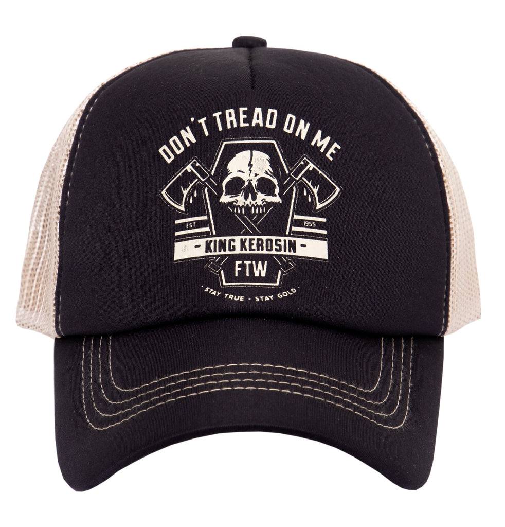 Queen Kerosin Trucker Cap»Don´t tread on me«mit Printmotiv «Don´t tread on me» Rabatte dieses Monats