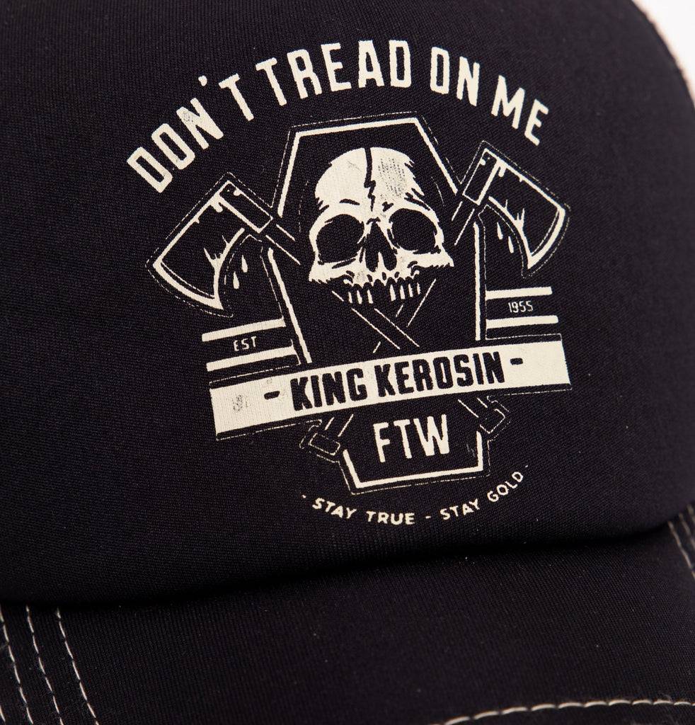 Queen Kerosin Trucker Cap»Don´t tread on me«mit Printmotiv «Don´t tread on me» Rabatte dieses Monats