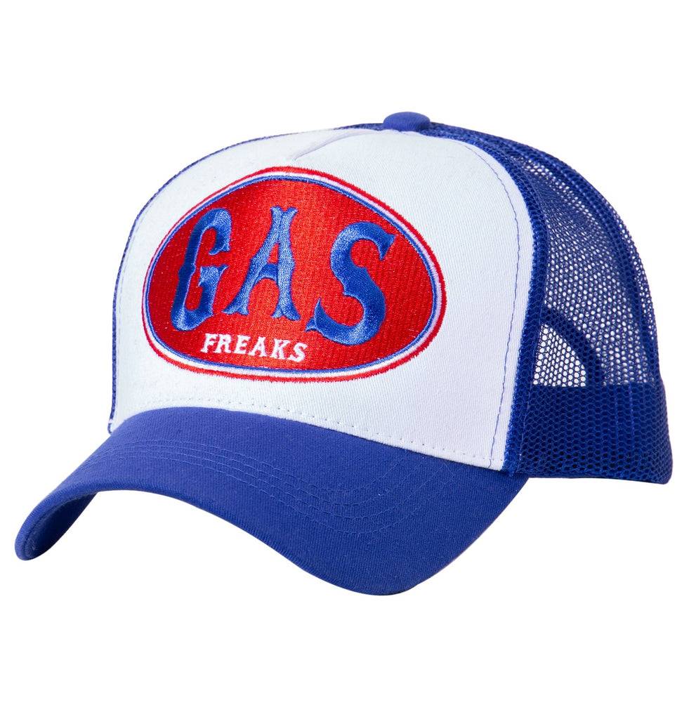 Queen Kerosin Trucker Mesh Cap in Colour-Blocking Optik «Gas Freaks» Outlet