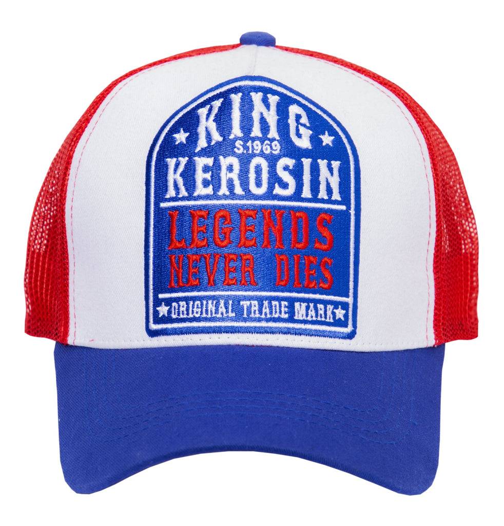 Queen Kerosin Trucker Cap mit Mesh-Einsatz «Legends never die» Auslauf