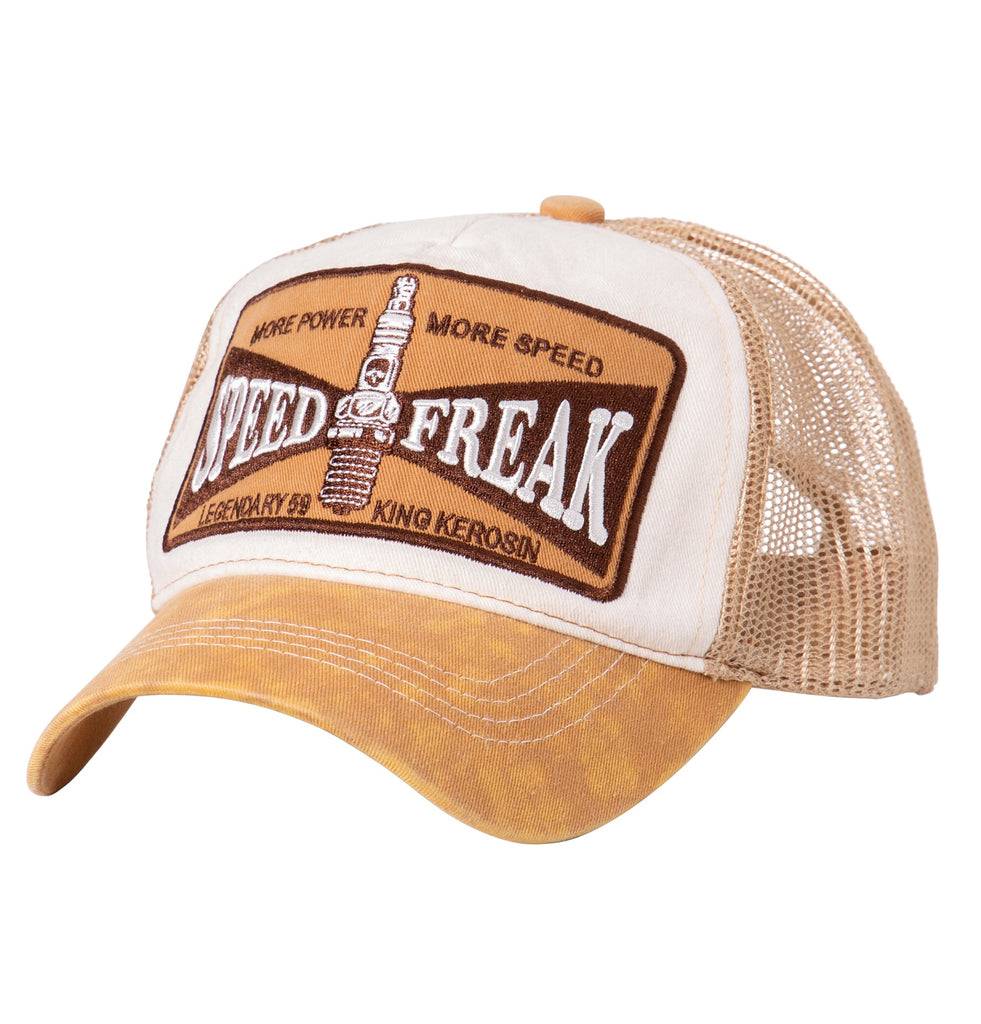 Queen Kerosin Trucker Cap in Used-Optik «Speed Freak» Angebote