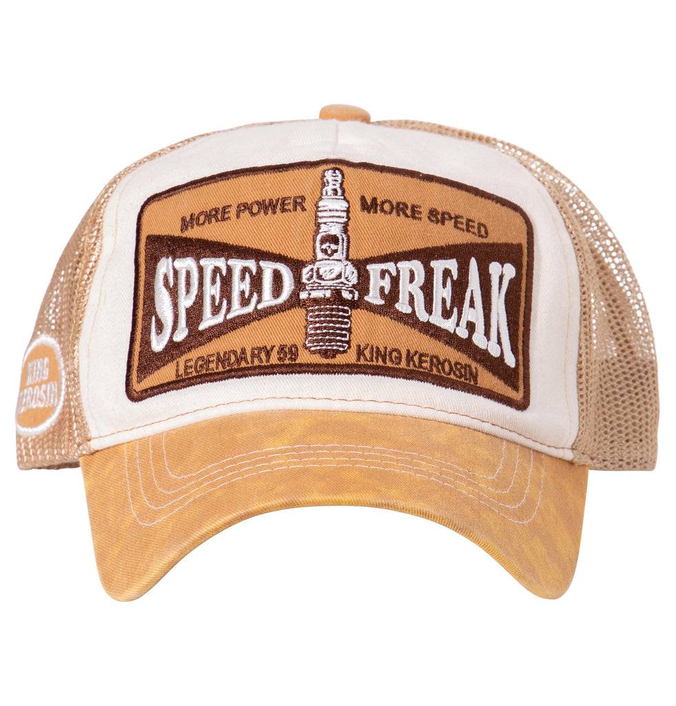 Queen Kerosin Trucker Cap in Used-Optik «Speed Freak» Angebote