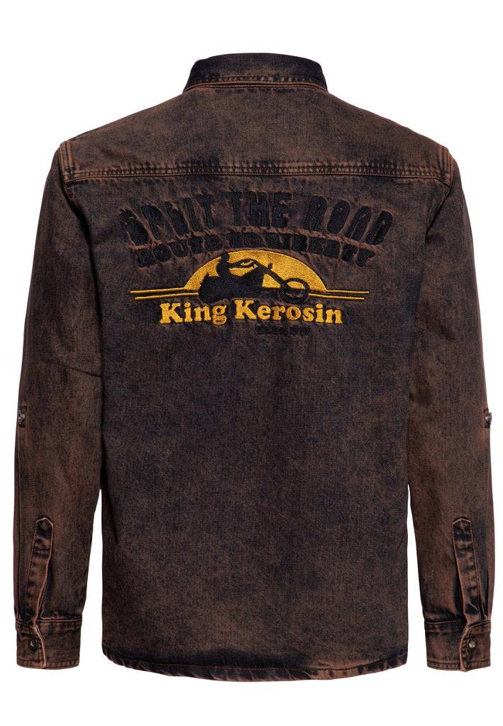 Queen Kerosin Workwear Hemd «Split The Road» Fabrik Onlineshop