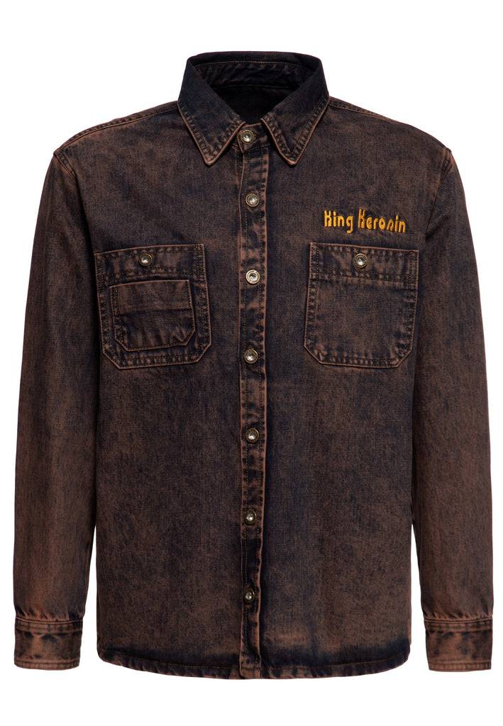 Queen Kerosin Workwear Hemd «Split The Road» Fabrik Onlineshop