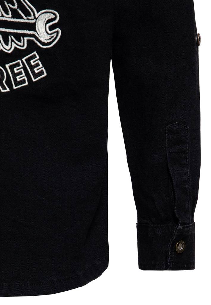 Queen Kerosin Workwear Hemd «Ride Free Live Free» Fabrikpreis