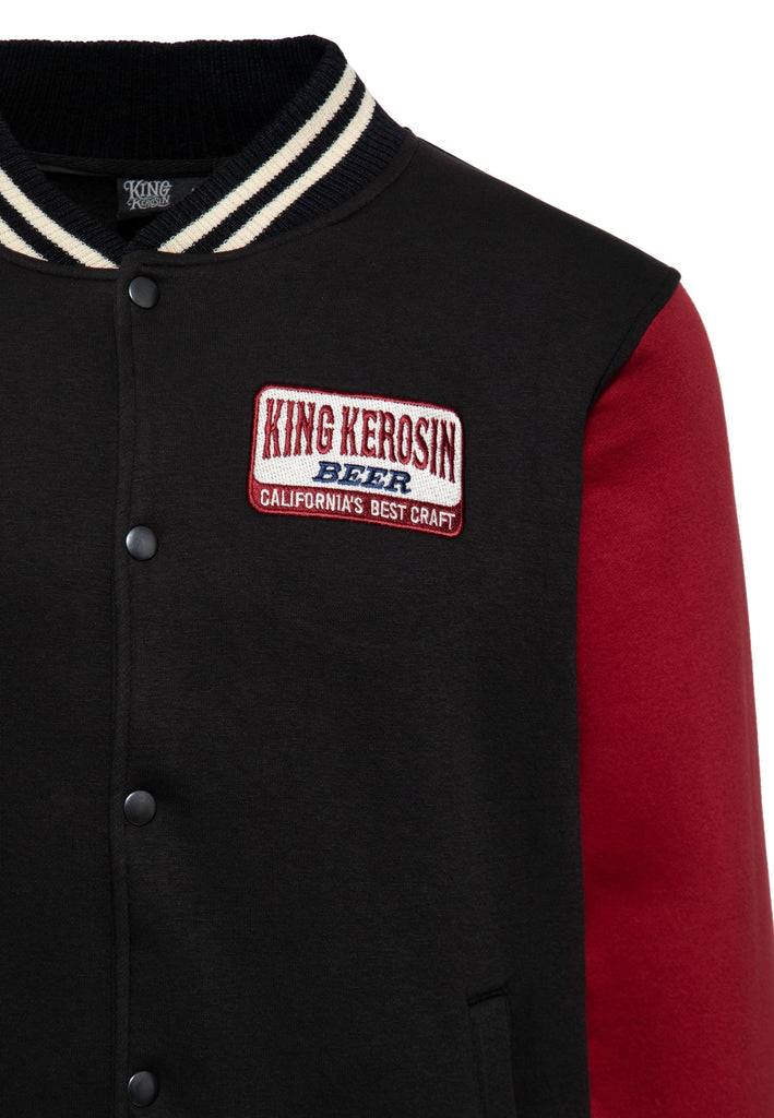 Queen Kerosin College Jacke «Beer» Sonderangebot