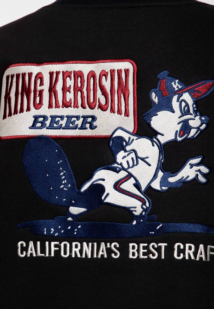 Queen Kerosin College Jacke «Beer» Sonderangebot