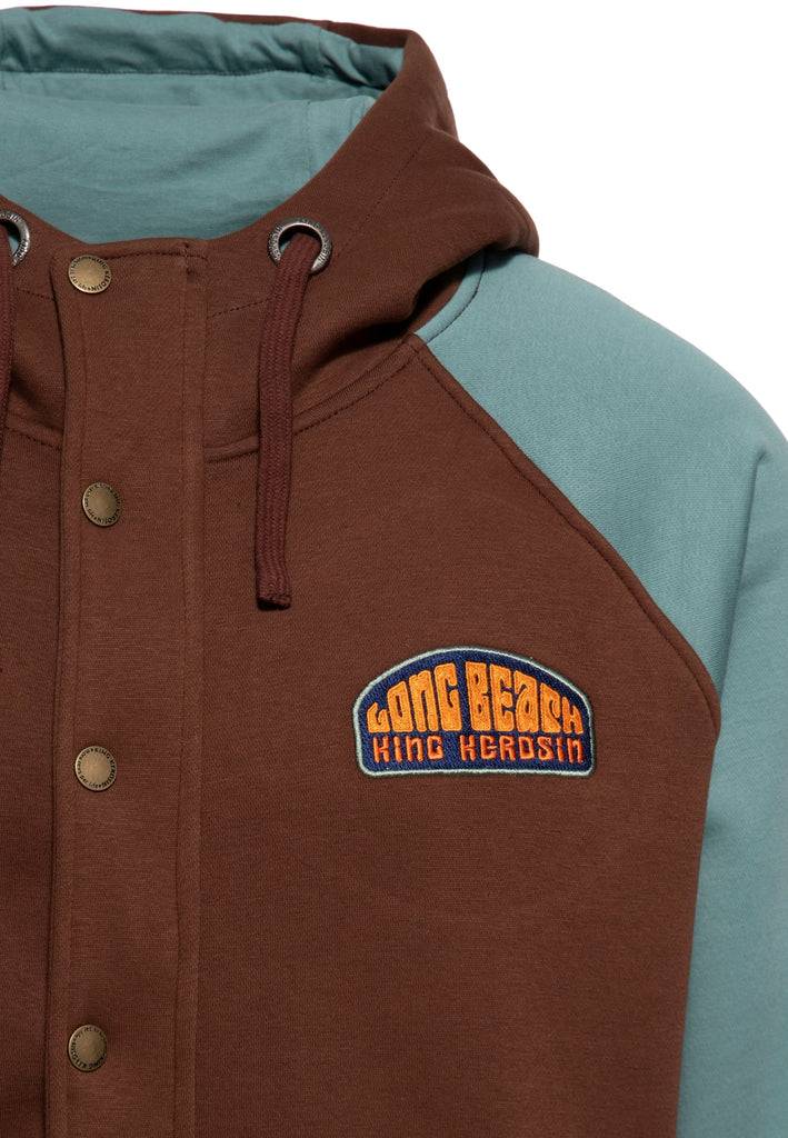 Queen Kerosin Kapuzen-Sweatjacke «Long Beach» Begrenztes Angebot