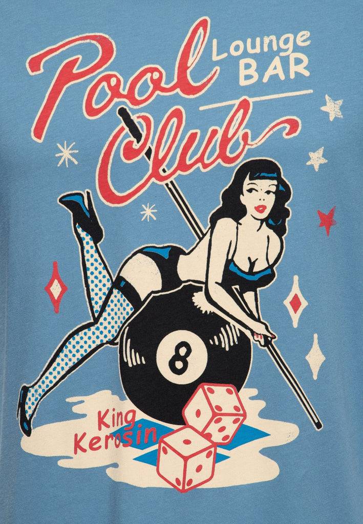 Queen Kerosin T-Shirt «Pool Club» Top Angebot