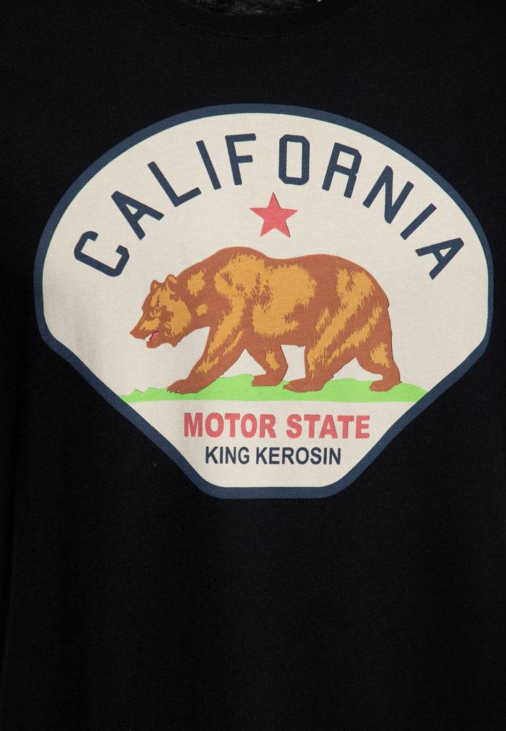 Queen Kerosin Print T-Shirt «California Motor State» Exklusive Angebote