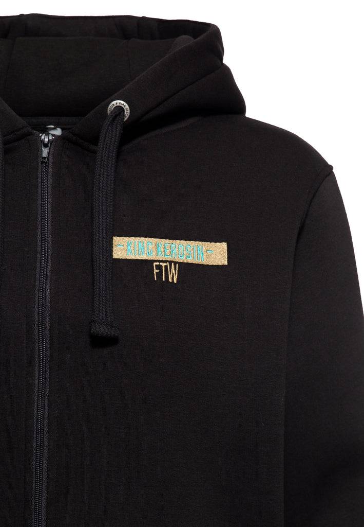 Queen Kerosin Basic Zip Hoodie «Don't Tread» Bestseller