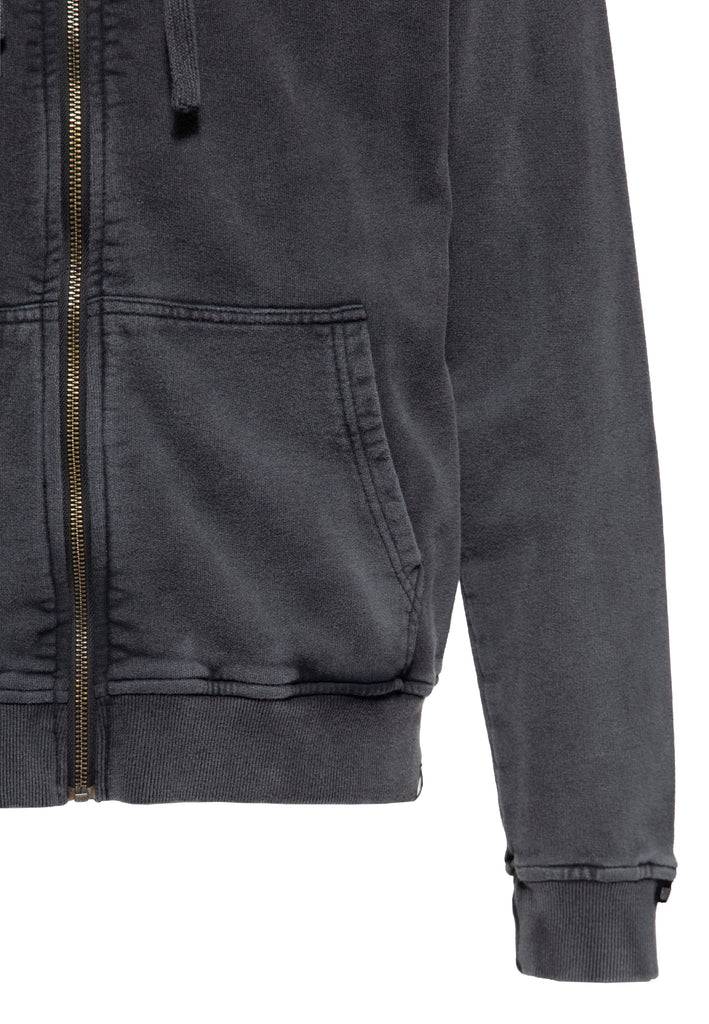 Queen Kerosin Acid washed Zip Hoodie «Psychedelic Custom Chopper» Sonderangebote
