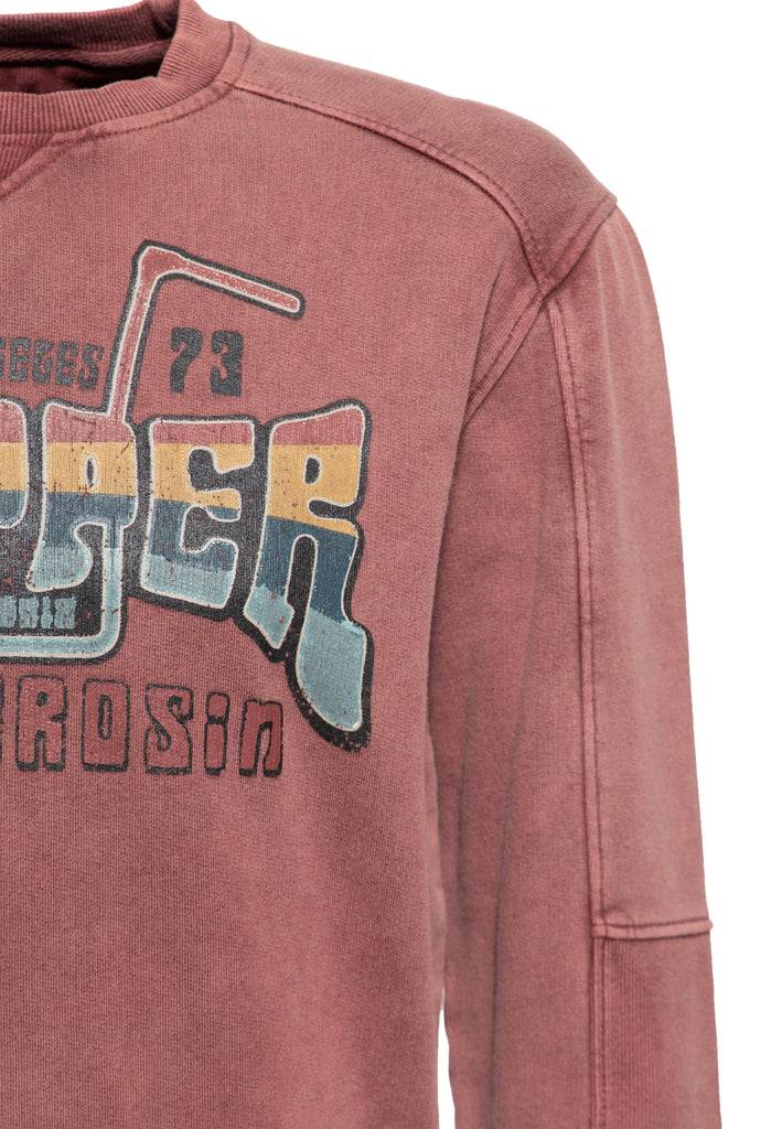 Queen Kerosin Acid Washed Pullover «Chopper 1973» Riesige Ersparnisse