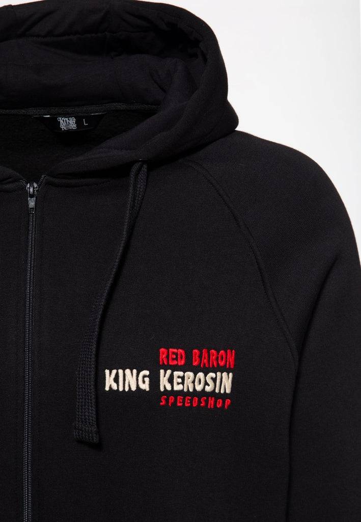 Queen Kerosin Sweatjacke «Red Baron» VIP-Rabatte