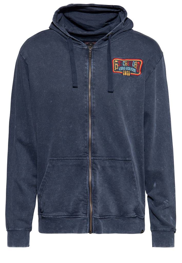 Queen Kerosin Sweatjacke Acidwash «Hit The Road Jack» Begrenzte Freigabe