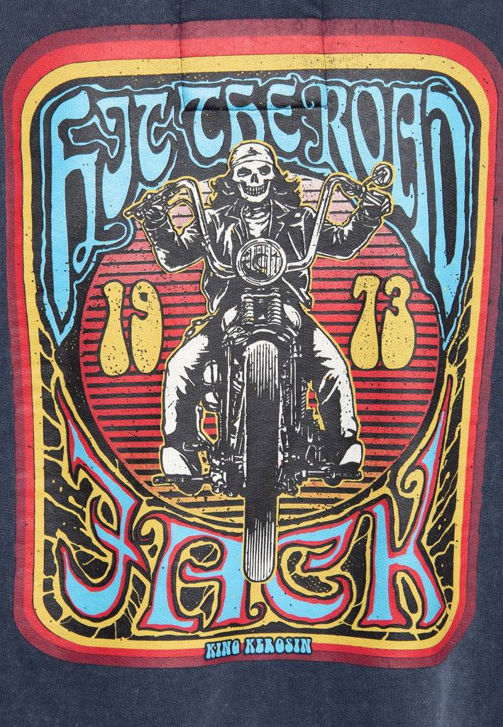 Queen Kerosin Sweatjacke Acidwash «Hit The Road Jack» Begrenzte Freigabe