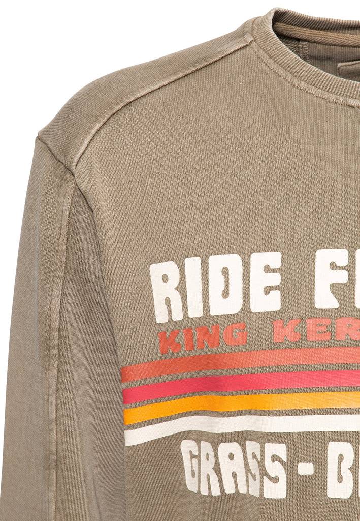 Queen Kerosin Pullover Acidwashed «Ride Grass Boobs» JETZT KAUFEN