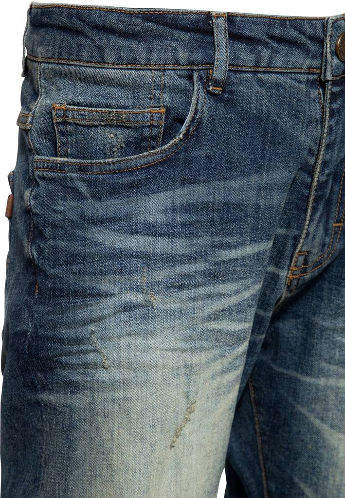 Queen Kerosin 5-Pocket Jeans «Robin Vintage Wash» Letzter Tag