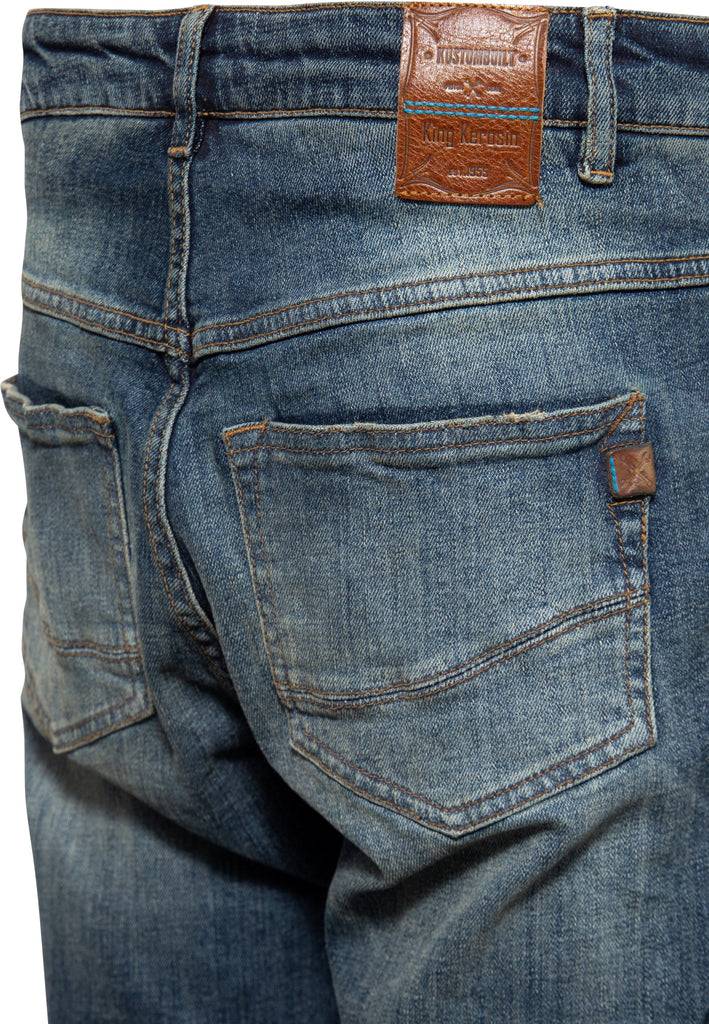 Queen Kerosin 5-Pocket Jeans «Robin Vintage Wash» Letzter Tag