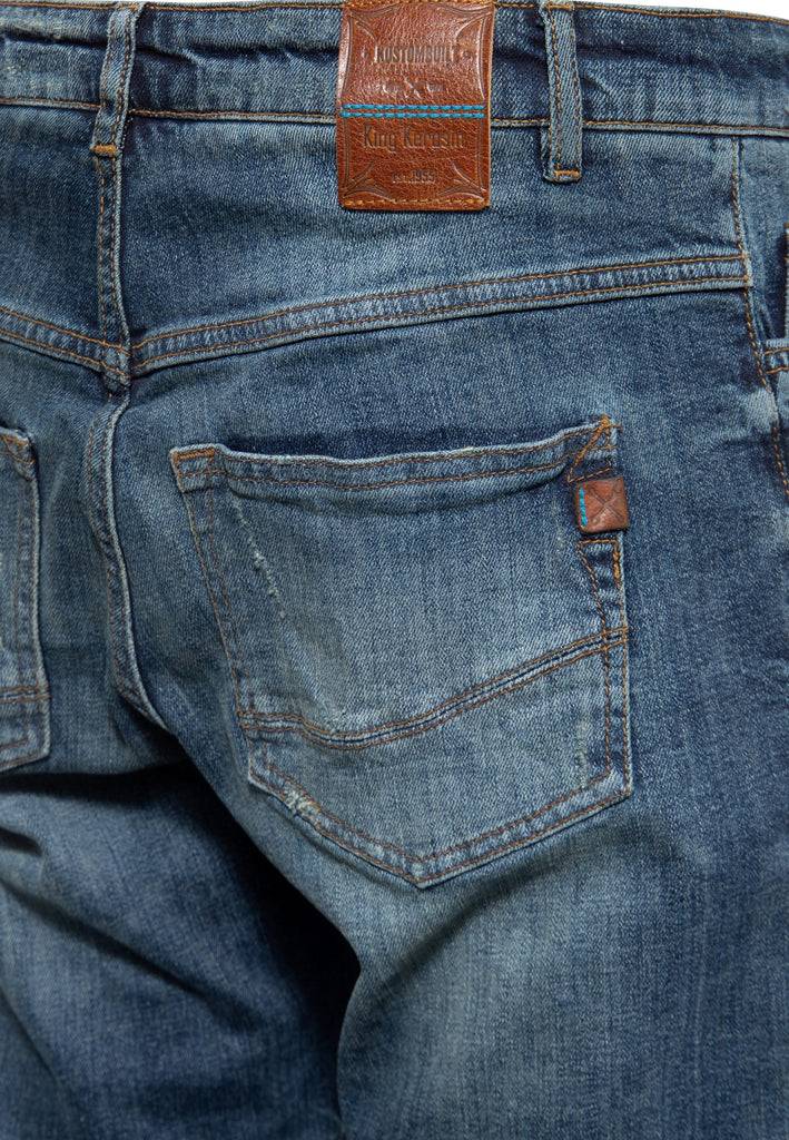 Queen Kerosin 5-Pocket Jeans «Robin» Bis zu 50% Rabatt