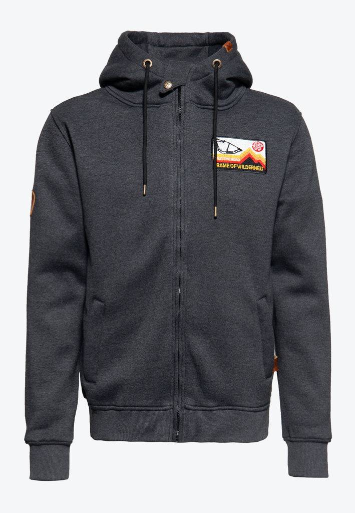 Queen Kerosin Outdoor Sweatjacke «K.K. Adventure Gear - Frame of Wilderness» Sonderangebot der Fabrik