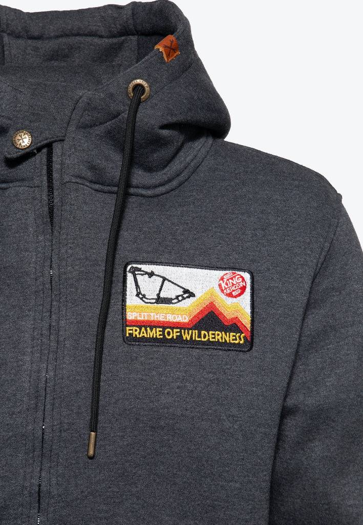 Queen Kerosin Outdoor Sweatjacke «K.K. Adventure Gear - Frame of Wilderness» Sonderangebot der Fabrik