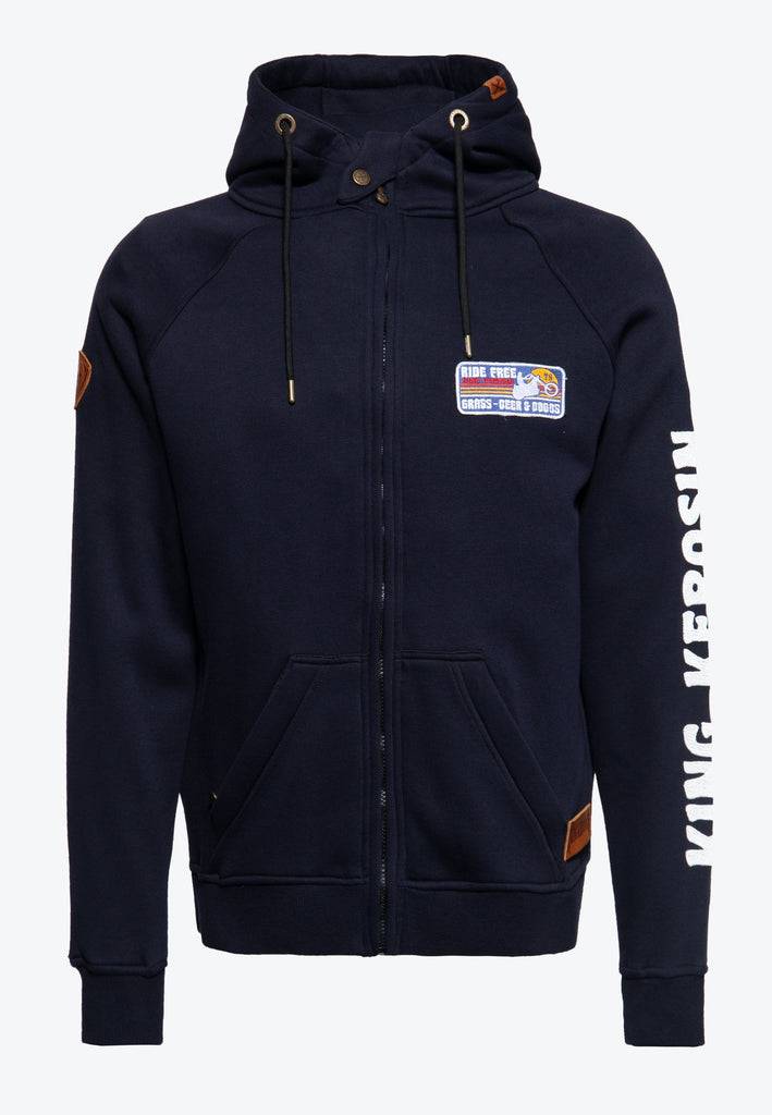 Queen Kerosin Outdoor Sweatjacke «KK Adventure Gear - Ride Free» Bis zu 55% Rabatt