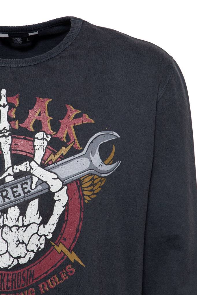 Queen Kerosin Leichter Sweater «Break» Super Rabatt