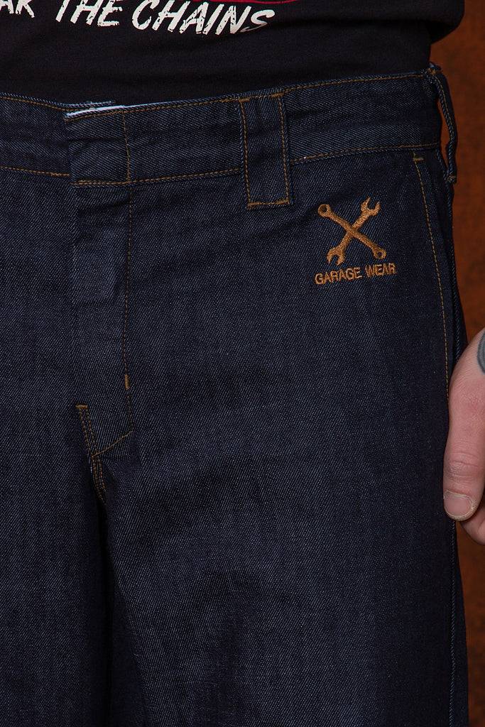 Queen Kerosin Straight Fit Jeans im Workwear-Style «Garage Wear» Kostenloser Versand international