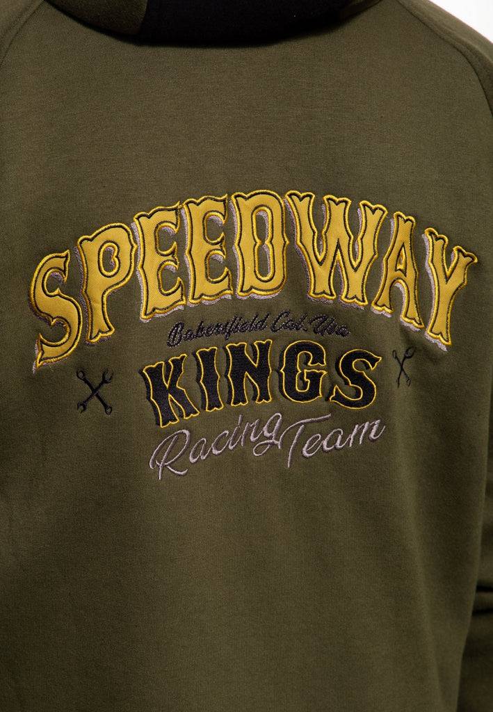 Queen Kerosin Sweatjacke mit Kapuze «Speedway Kings» Fabrikladen