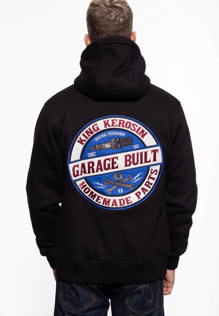 Queen Kerosin Sweatjacke mit Kapuze «Garage Built» Begrenzt auf 3 Tage