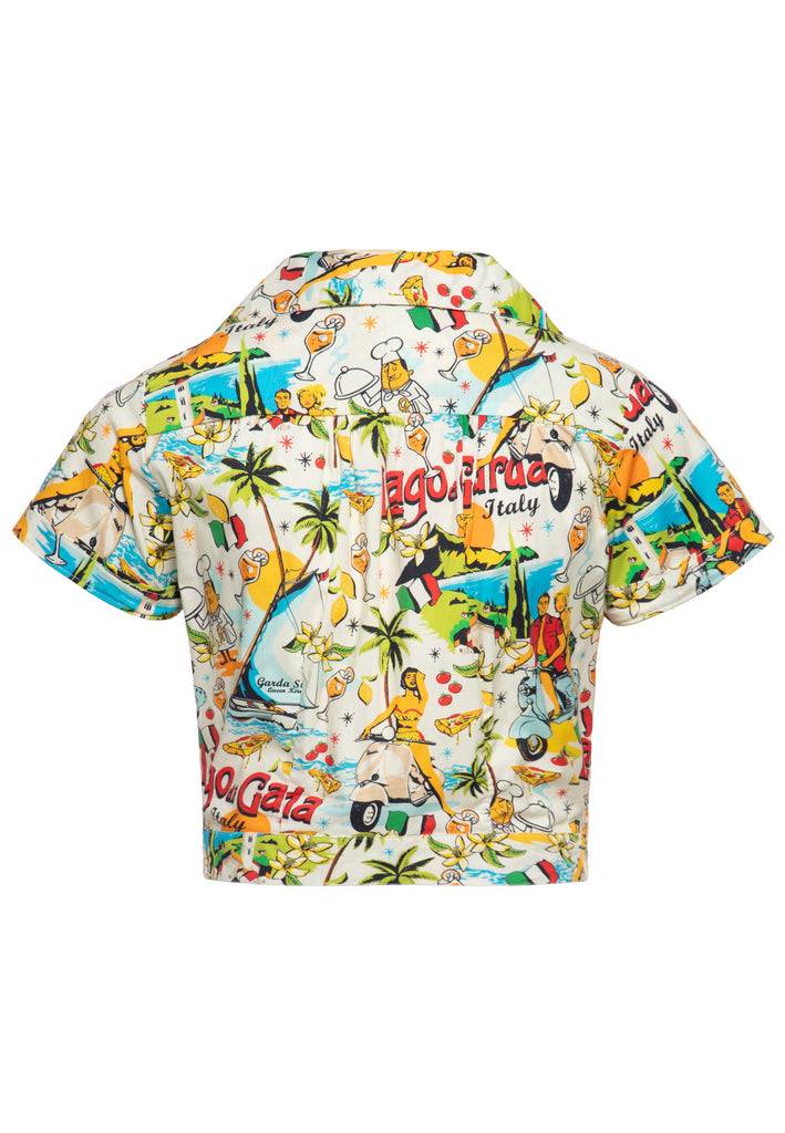 Queen Kerosin Hawaiibluse «Lago di Garda» Fabrikverkauf
