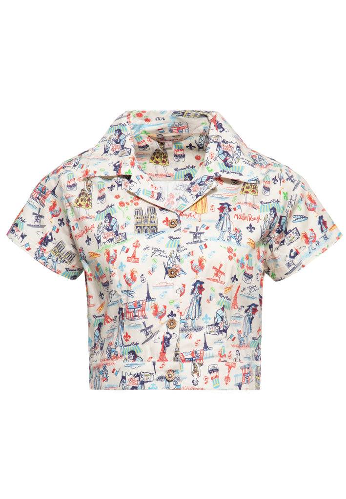 Queen Kerosin Hawaiibluse «Paris» Meist gekauft