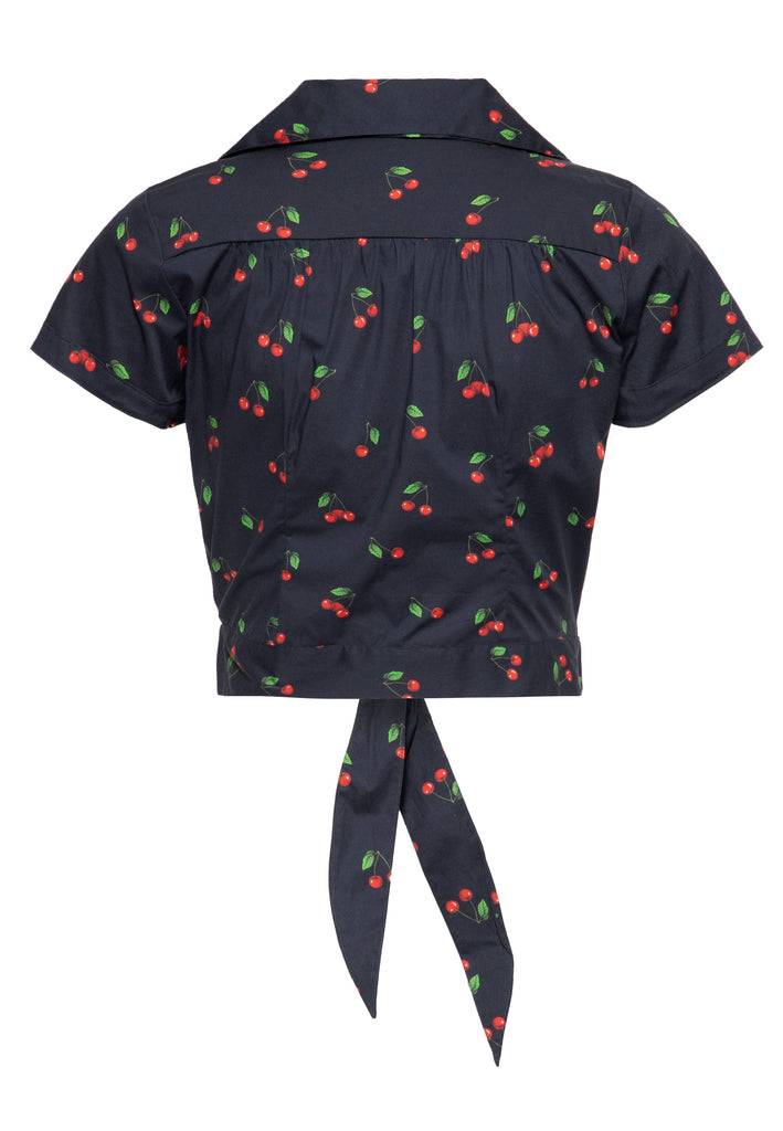 Queen Kerosin Hawaiibluse «Cherry» Kostenloser Versand
