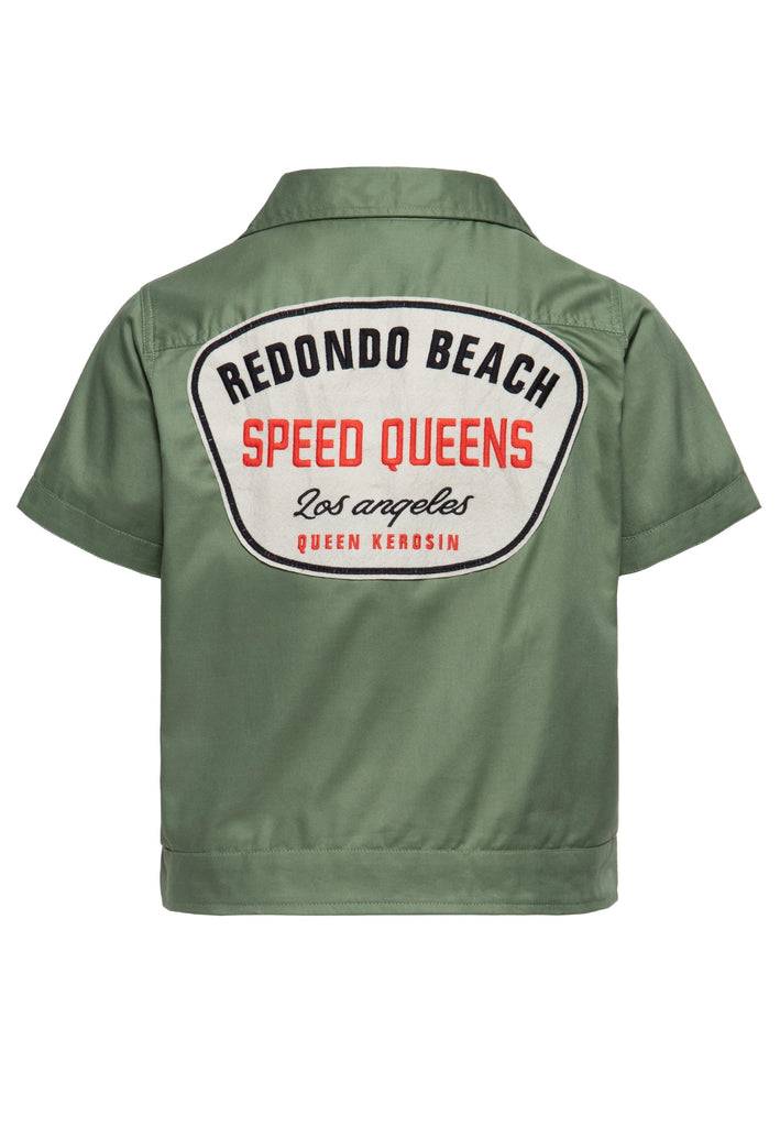 Queen Kerosin Workwear Hemdbluse «Redondo Beach Speed Queens» Günstig kaufen