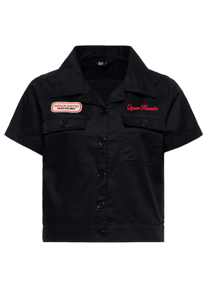 Queen Kerosin Workwear Hemdbluse «Redondo Beach Speed Queens» Günstig kaufen