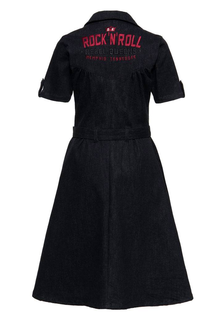 Queen Kerosin Swingkleid «Rock'n'Roll Rebel Queens» Begrenztes Angebot