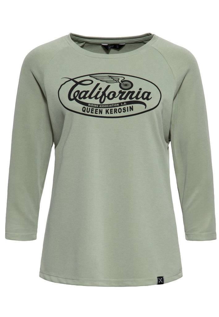 Queen Kerosin Langarmshirt «California» Valentinstagsangebot