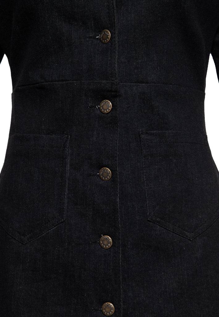 Queen Kerosin Denim Etuikleid «Rebel Queens» Heißer Verkauf