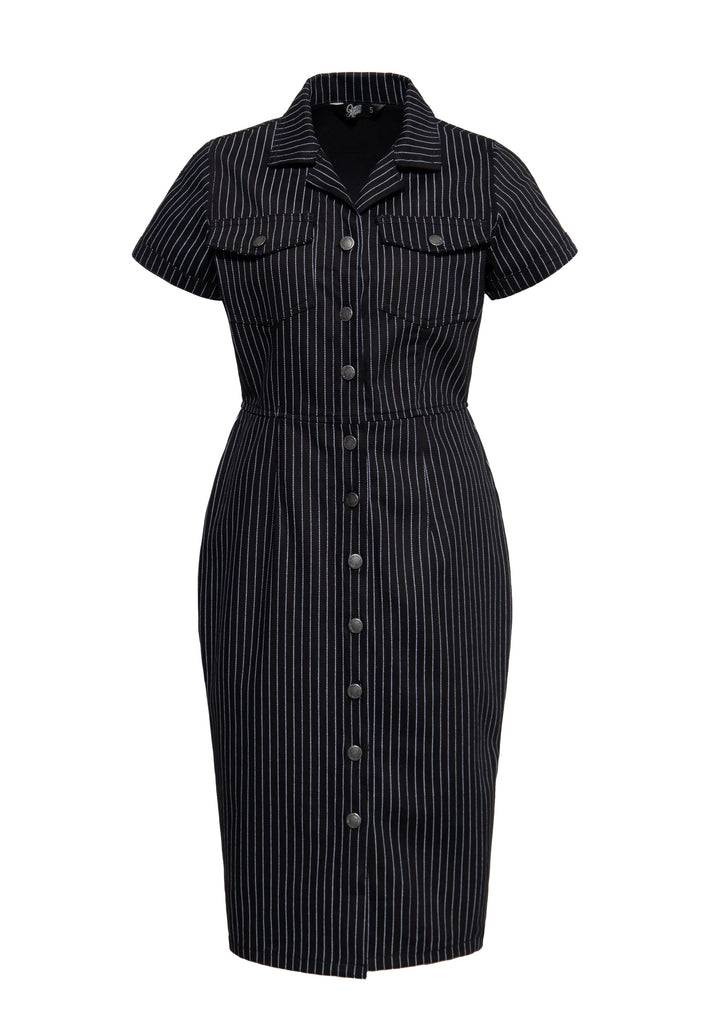 Queen Kerosin Denim Etuikleid Neueste Mode